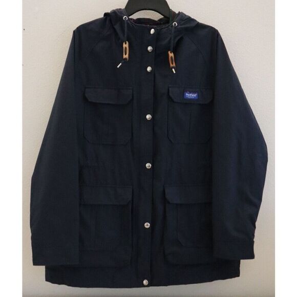 Penfield Kasson Boy's Sz XL Navy 60/40 Rugged Outdoor Hooded Mountain Parka $175 - Picture 1 of 7